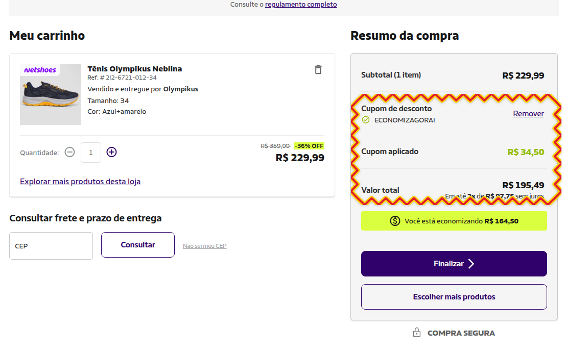 Tênis Olympikus Neblina